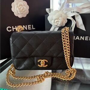 Chanel black mini bag